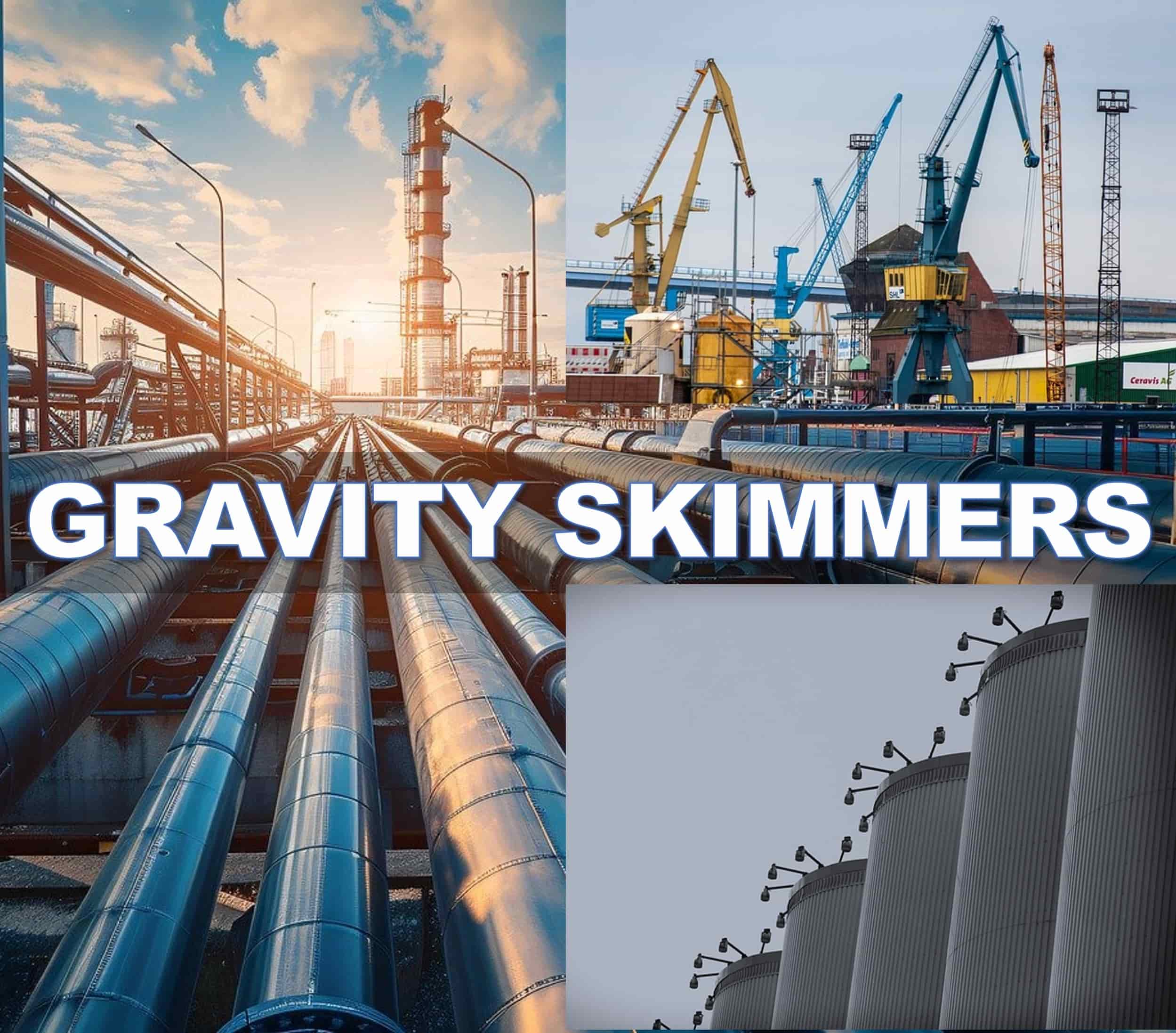 Industrial Applications of Gravity Skimmers