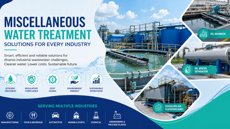 What Are the Best Miscellaneous Water Treatment Solutions for Small and Medium Industries?