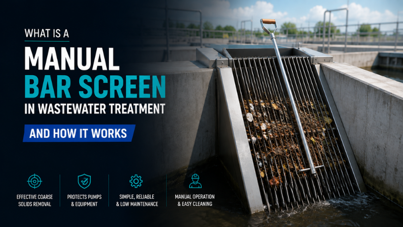 What Is a Manual Bar Screen in Wastewater Treatment