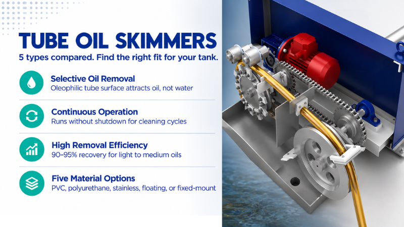5 Types of Tube Oil Skimmers for Industrial Use